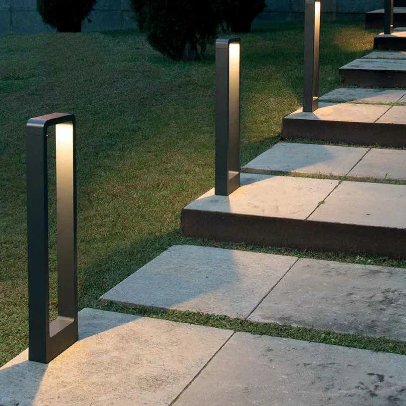 Moderne Udendørs Lampe i Rustfrit Stål til Belysning af Haven-2