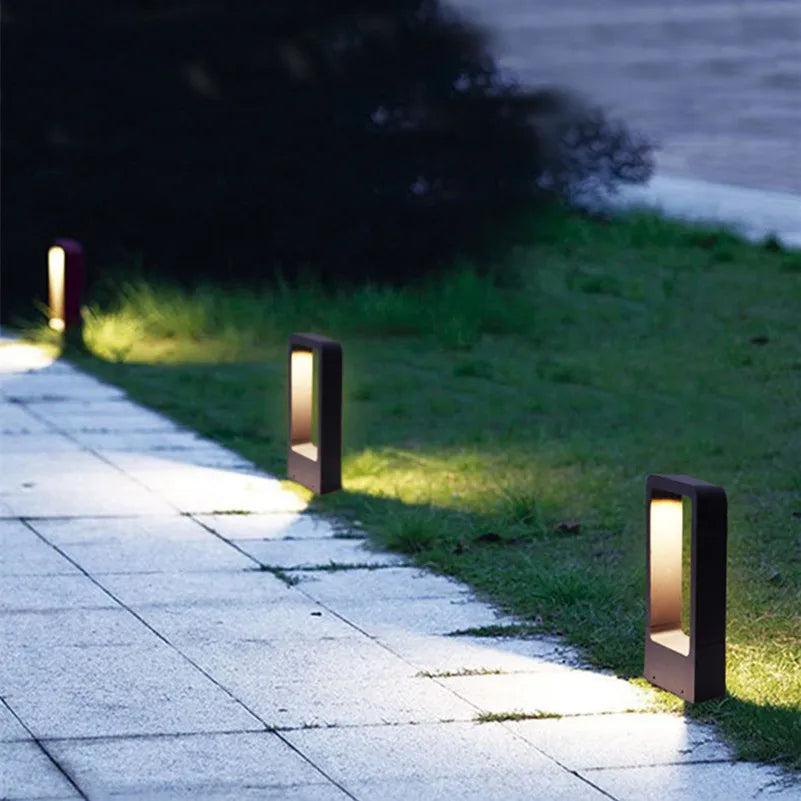 Variant image for Moderne Udendørs Lampe i Rustfrit Stål til Belysning af Haven-1