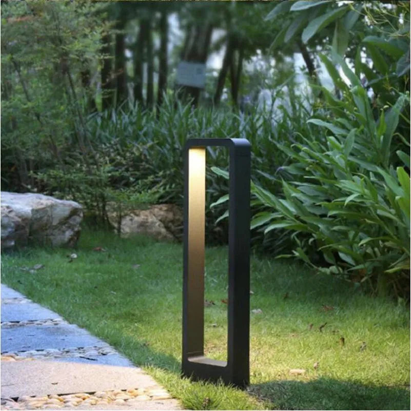 Moderne Udendørs Lampe i Rustfrit Stål til Belysning af Haven-3