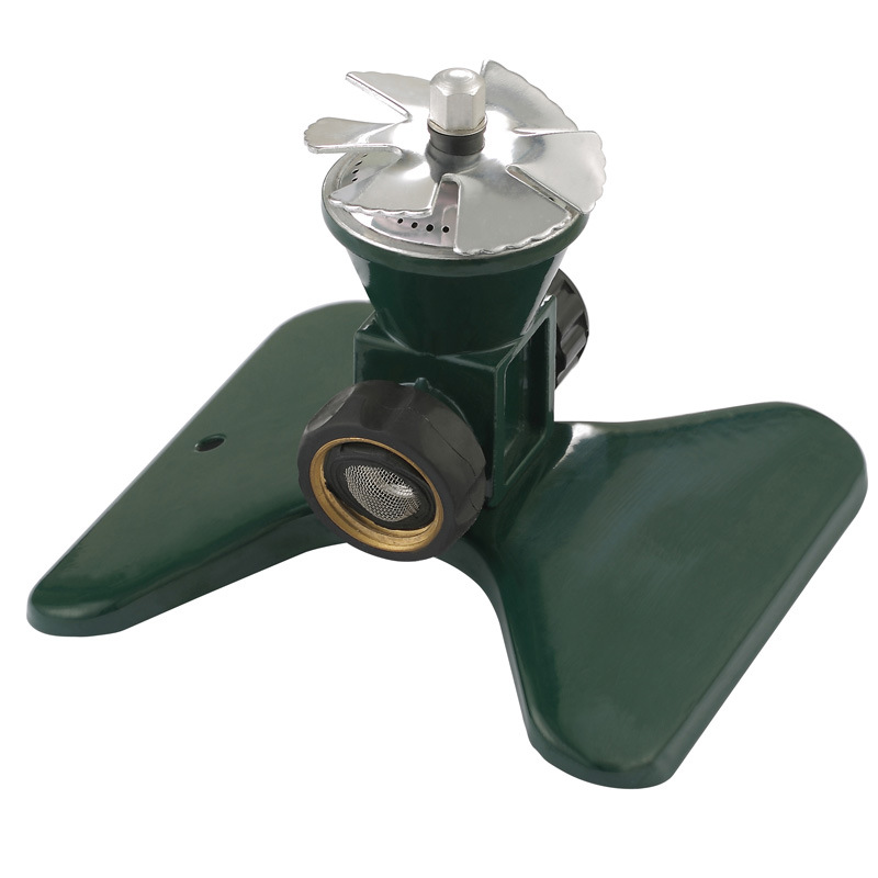 Effektiv 360-Graders Roterende Metalplæne Sprinkler til Havevanding-4