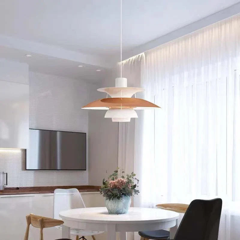 MorandiGlow Modern LED Pendel Lampe med Skærm