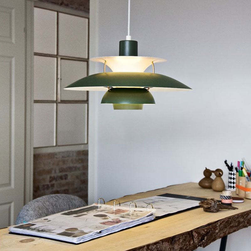 MorandiGlow Modern LED Pendel Lampe med Skærm