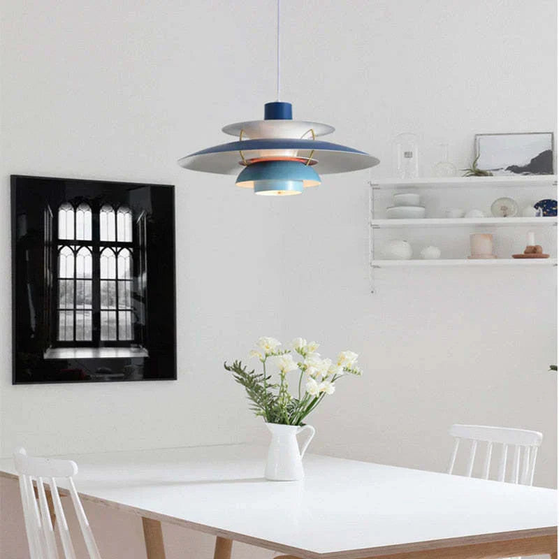 MorandiGlow Modern LED Pendel Lampe med Skærm