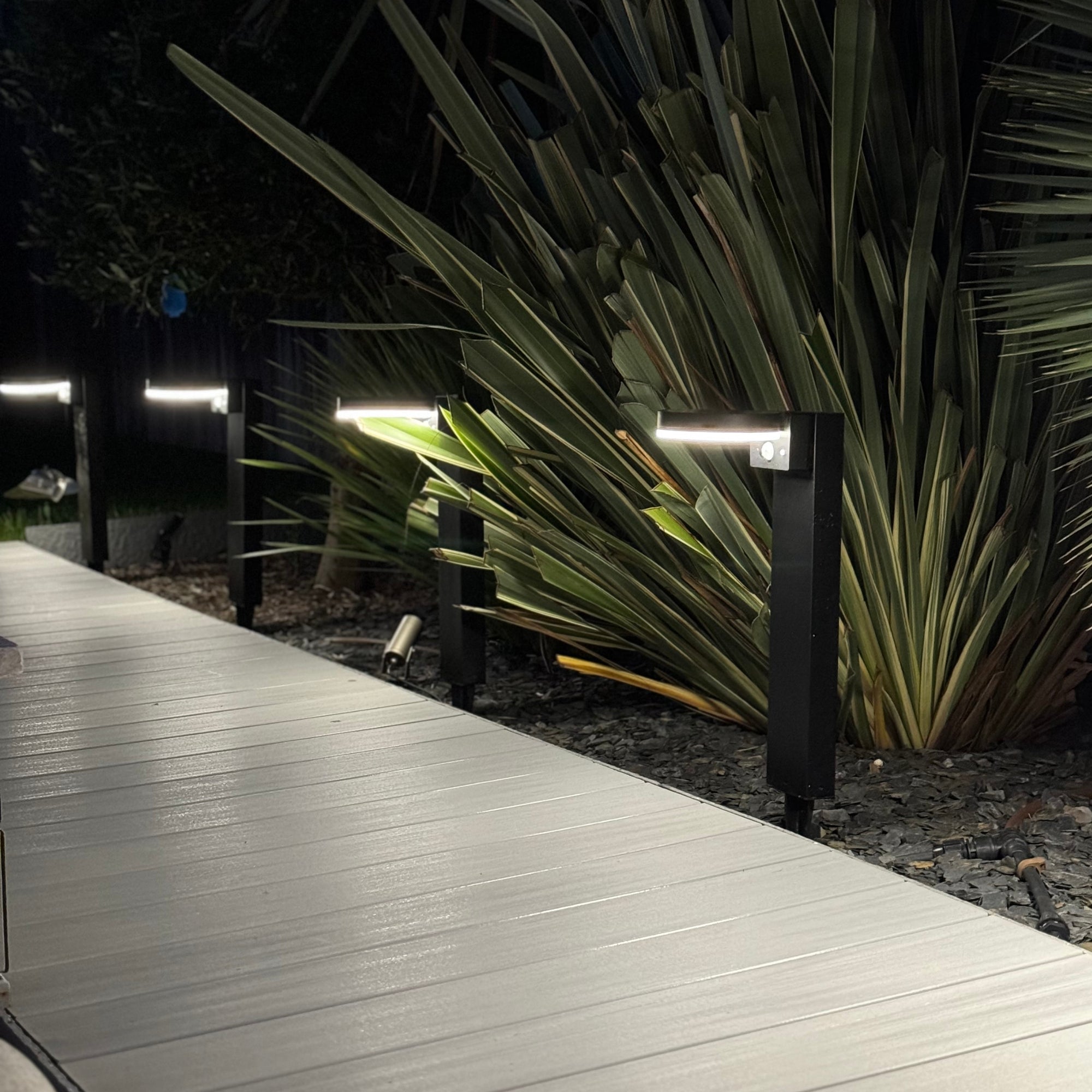 Solarlampe med Bevægelsessensor og Monokristallinsk Solpanel til Terrasse og Stier-2