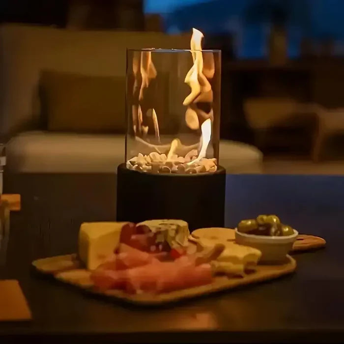 Elegant Udendørs Lanterne i Stål og Borosilicaatglas til Hyggelig Atmosfære-5