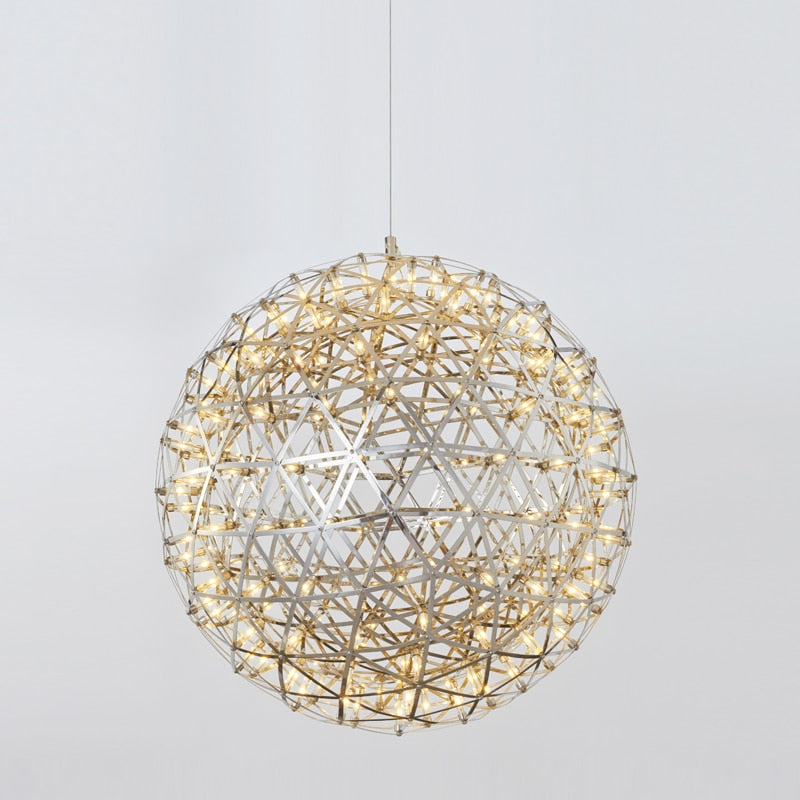 Orbital LED Pendellampe – Moderne Rustfrit Stål Design med LED-pærer