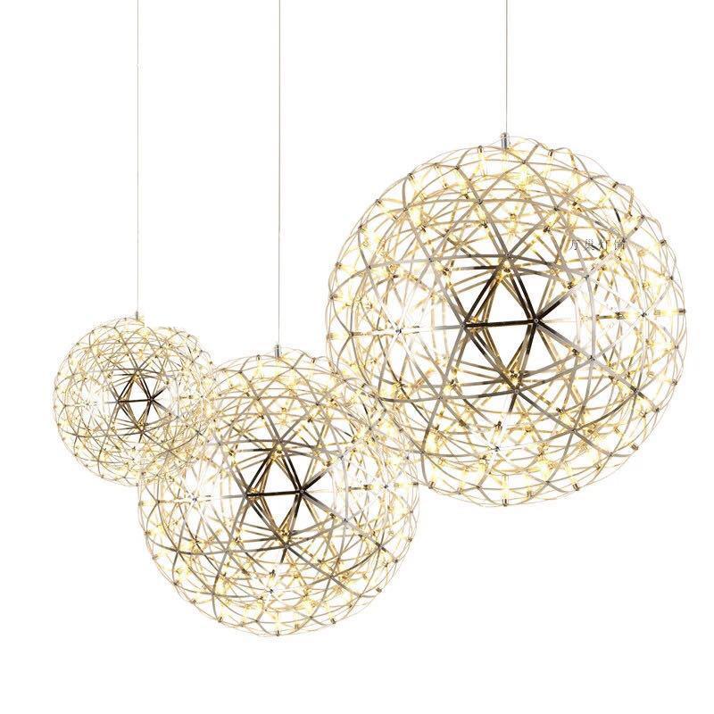 Orbital LED Pendellampe – Moderne Rustfrit Stål Design med LED-pærer