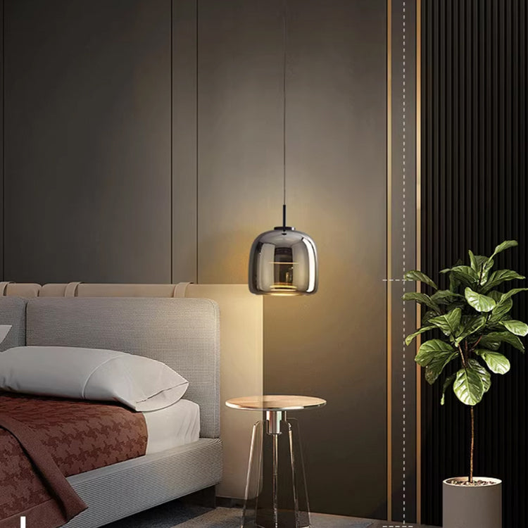 NordicGlow Sort Glas Pendel Lampe