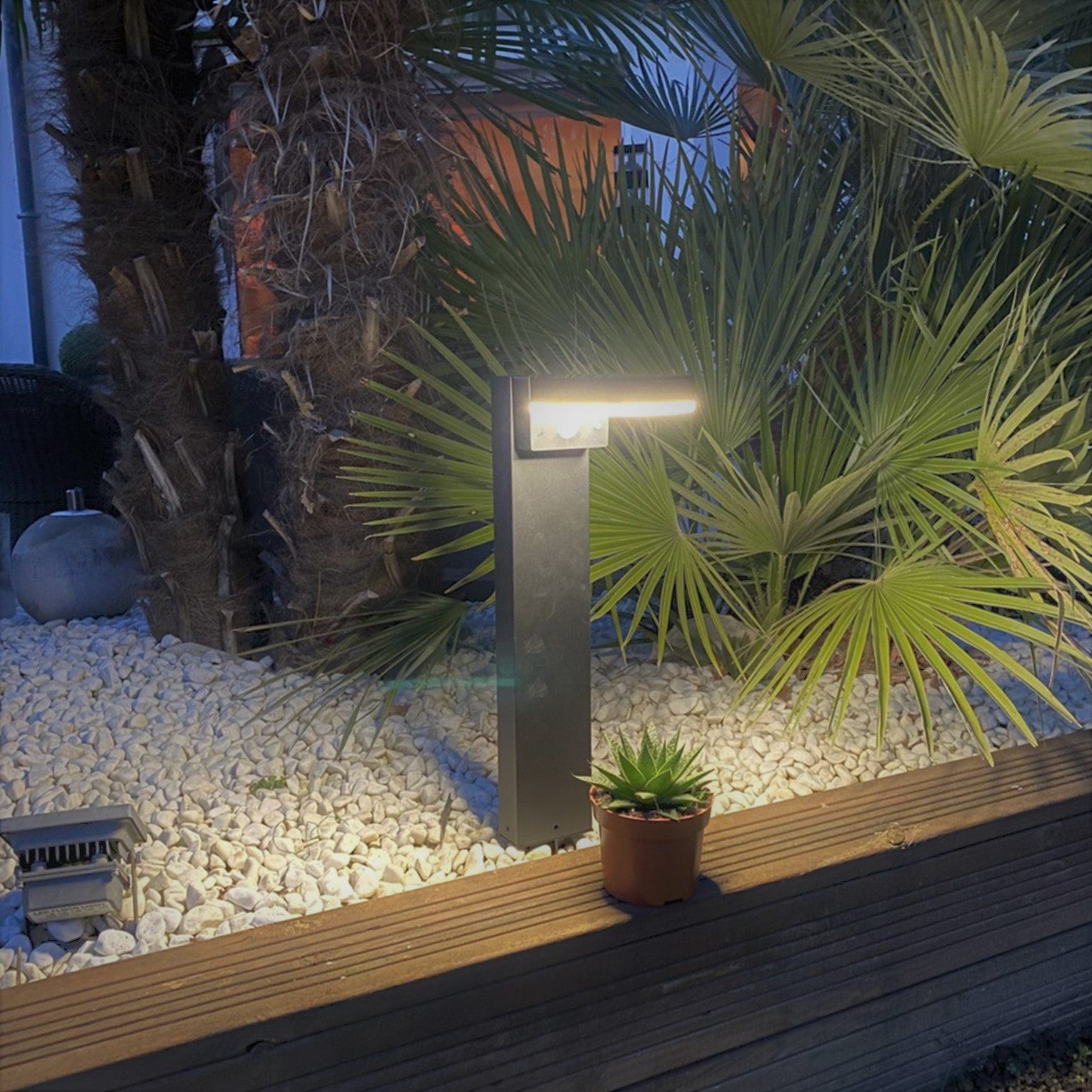 Solarlampe med Bevægelsessensor og Monokristallinsk Solpanel til Terrasse og Stier-3