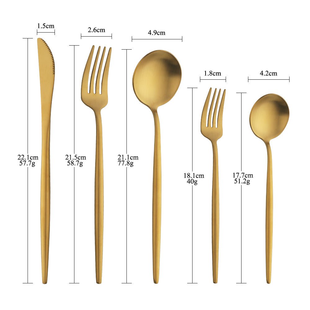 Modern Cutlery Set - Elegant and Durable | LuxeCutlery