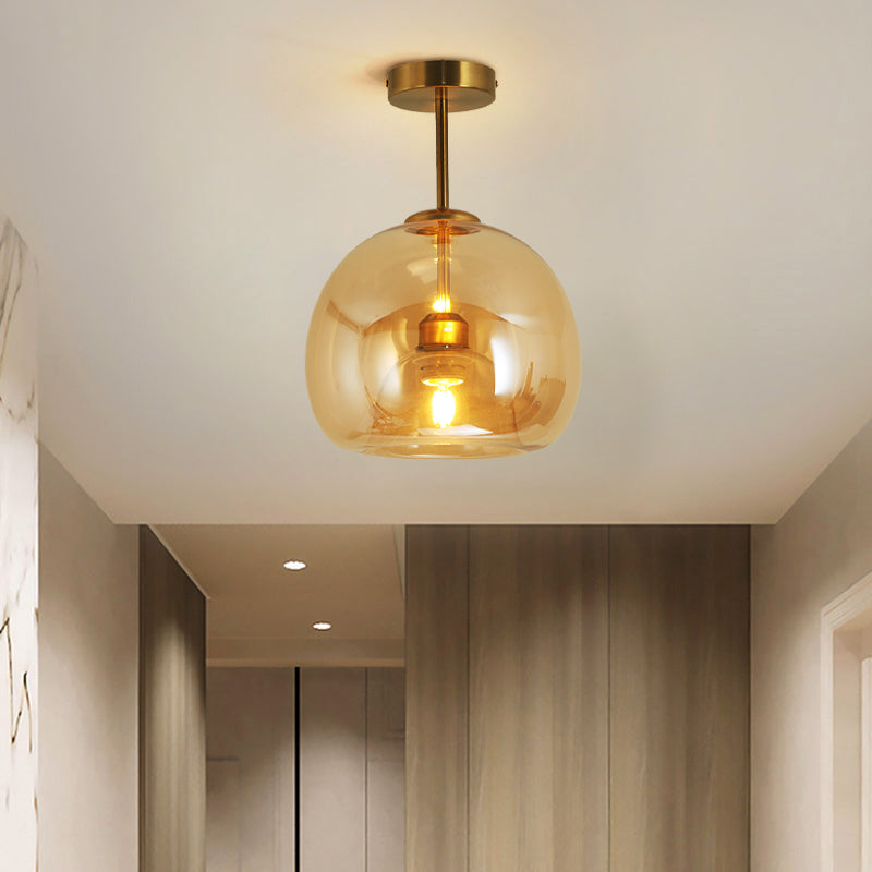 Goldenova - Round, Chic Ceiling Lamp in Black and Gold