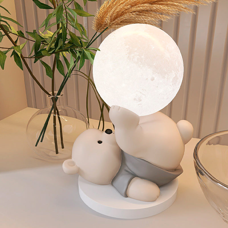 Hyggelig Månebjørn Bordlampe | MoonBear Glow