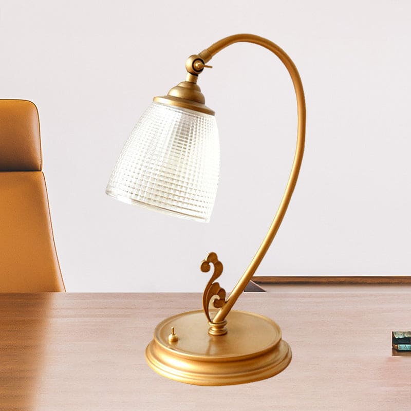 Lamp with Vintage Gold Metal Night Light | GoldAura