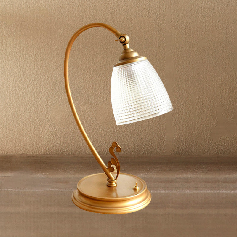 Lamp with Vintage Gold Metal Night Light | GoldAura