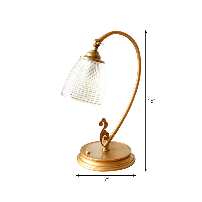 Lampe med Vintage Guldmetal Natlys | GoldAura