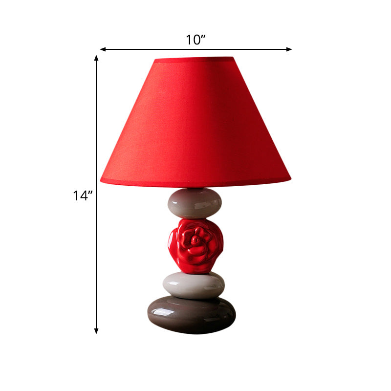 Table lamp with cone-shaped fabric shade | ConeShade