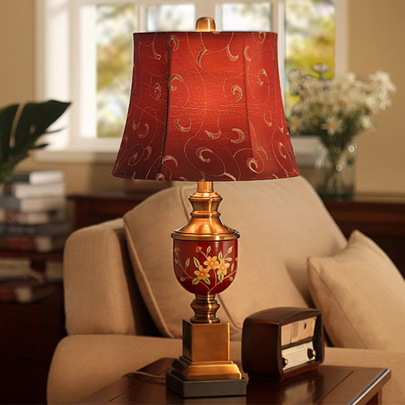 Elegant Red Empire Table Lamp in Table Top Design | EmpireRed