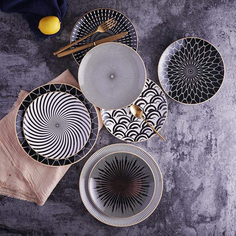 Euclid Plate Collection – Elegant and Timeless Design | GildedPlates