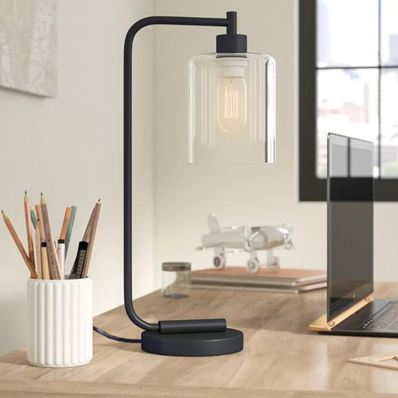 Ambiance - Stilfuld Cylindrisk Bordlampe til et Moderne Udtryk