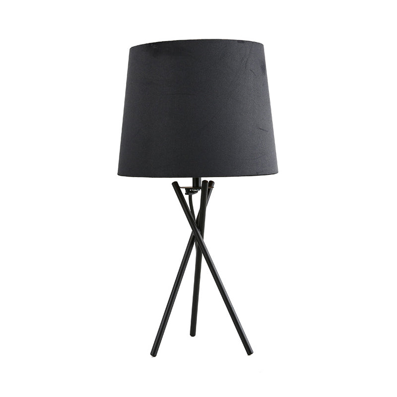 Minimalistisk Bordlampe med Trommelstof Natbelysning | DrumLite