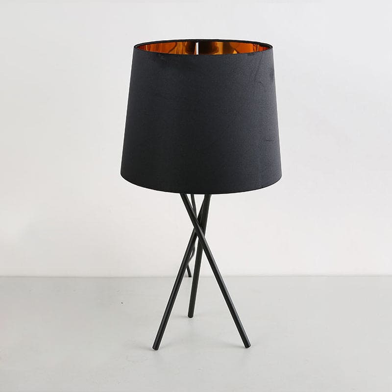 Minimalistisk Bordlampe med Trommelstof Natbelysning | DrumLite