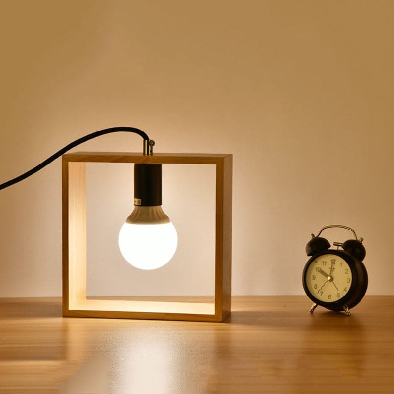 Stylish wooden table lamp | TimberGlow