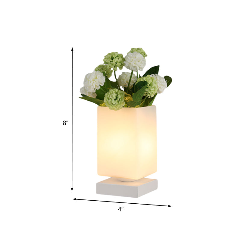 Elegant Art Deco Glas Natlampe | DecoRomance