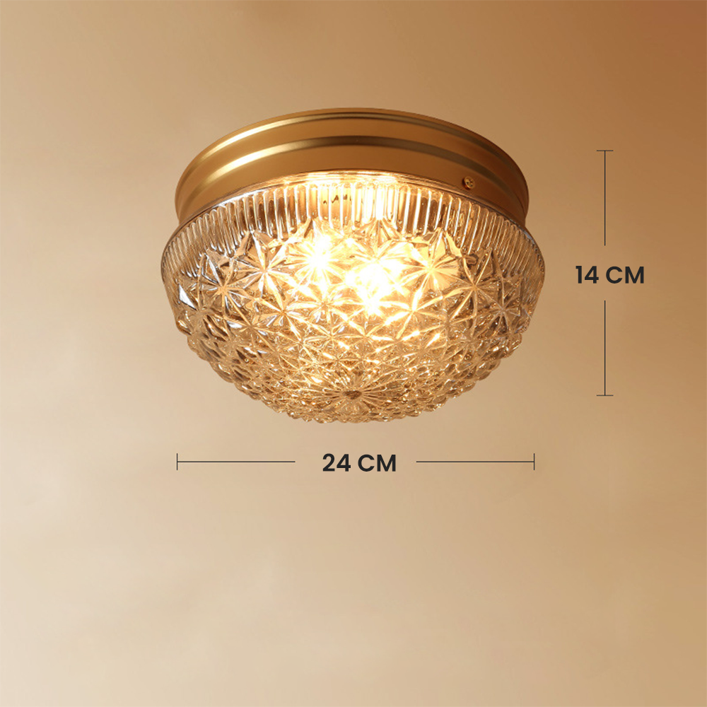 Stylish glass panel ceiling lamp | ClearLuxe