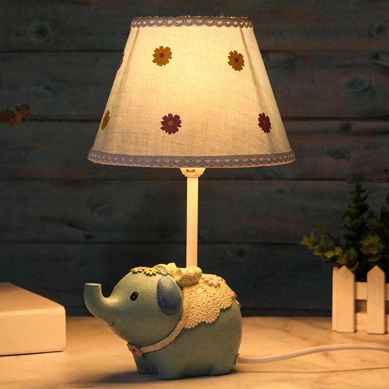 Dekorativ Elefant Blomster Bordlampe | EleGlow