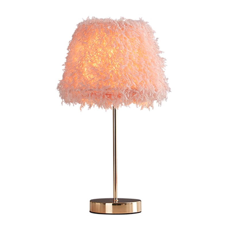 Elegant Fjer Bordlampe | FeatherGlow