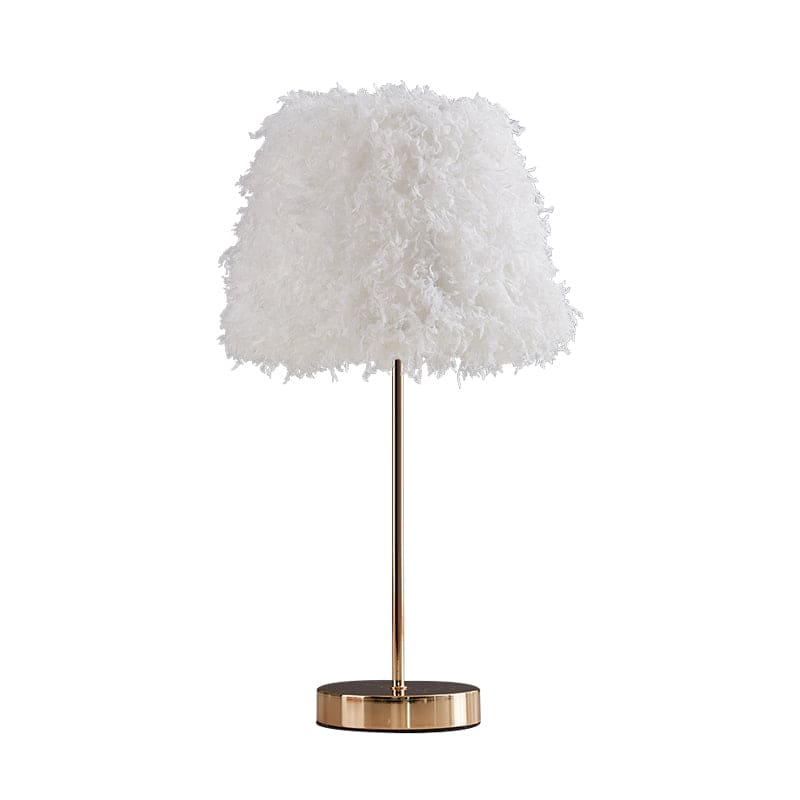 Elegant Fjer Bordlampe | FeatherGlow