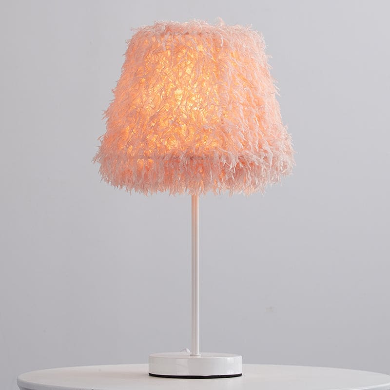 Elegant Fjer Bordlampe | FeatherGlow