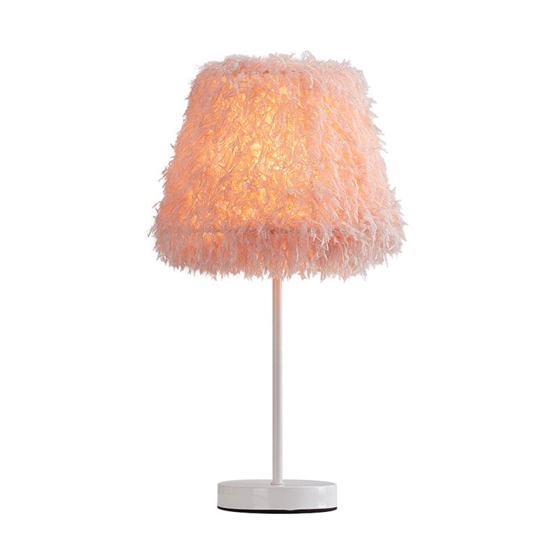 Elegant Fjer Bordlampe | FeatherGlow