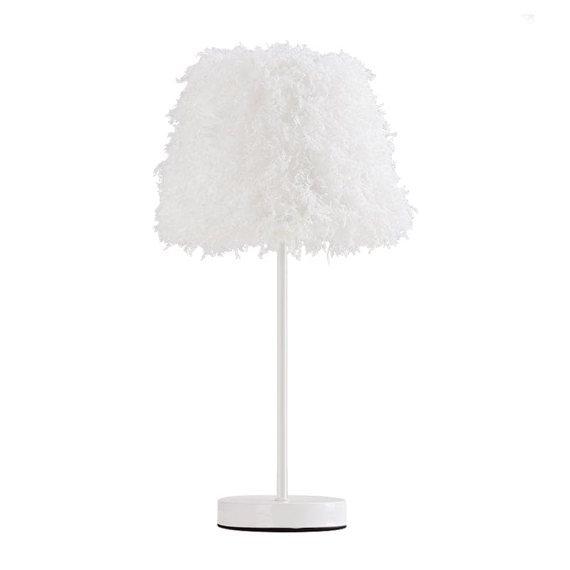 Elegant Fjer Bordlampe | FeatherGlow