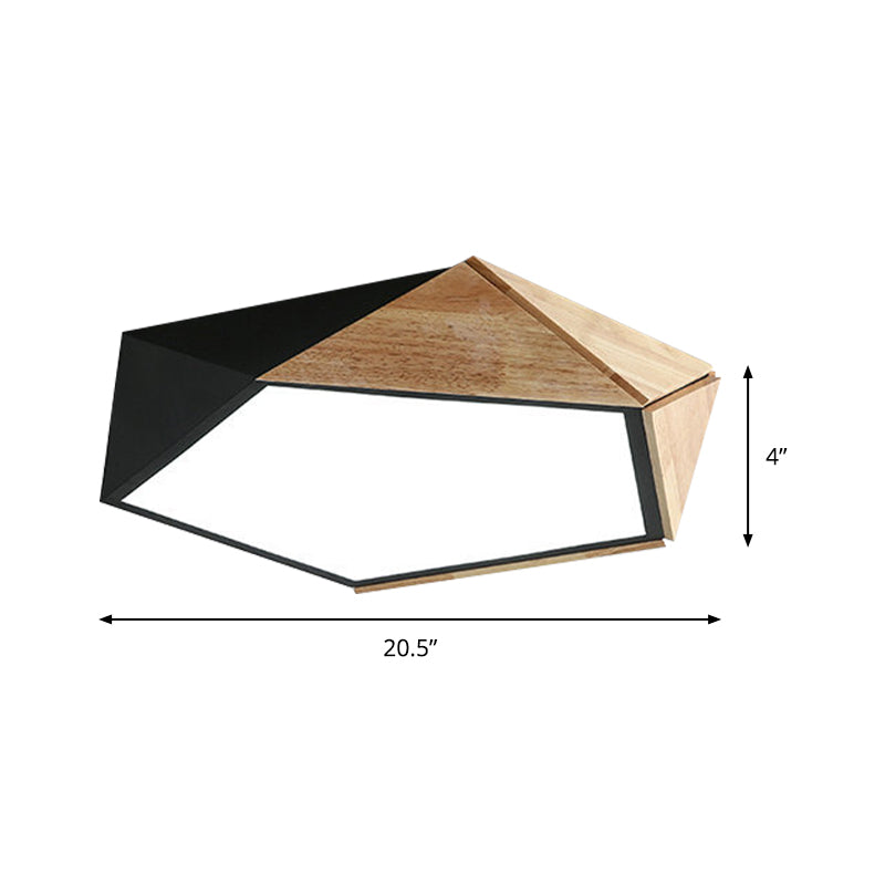 Modern Geometric Ceiling Lamp | GeoGlow