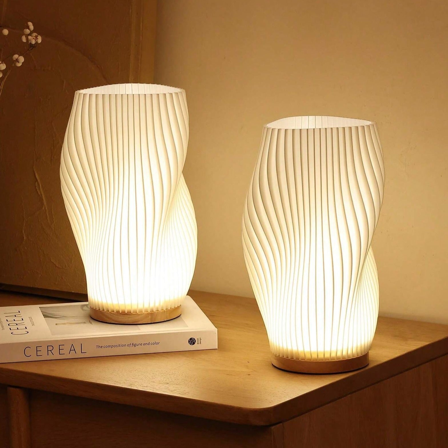 USB-Powered & Elegant Wave Design Table Lamp | WaveGlow