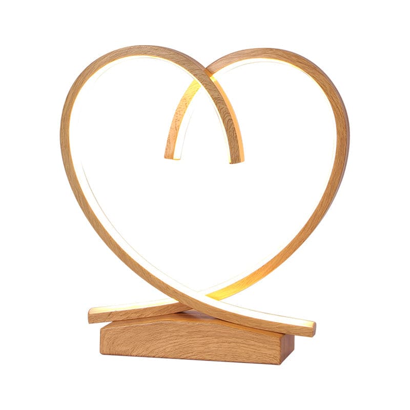 Wooden night table with Loving Heart | HeartWood