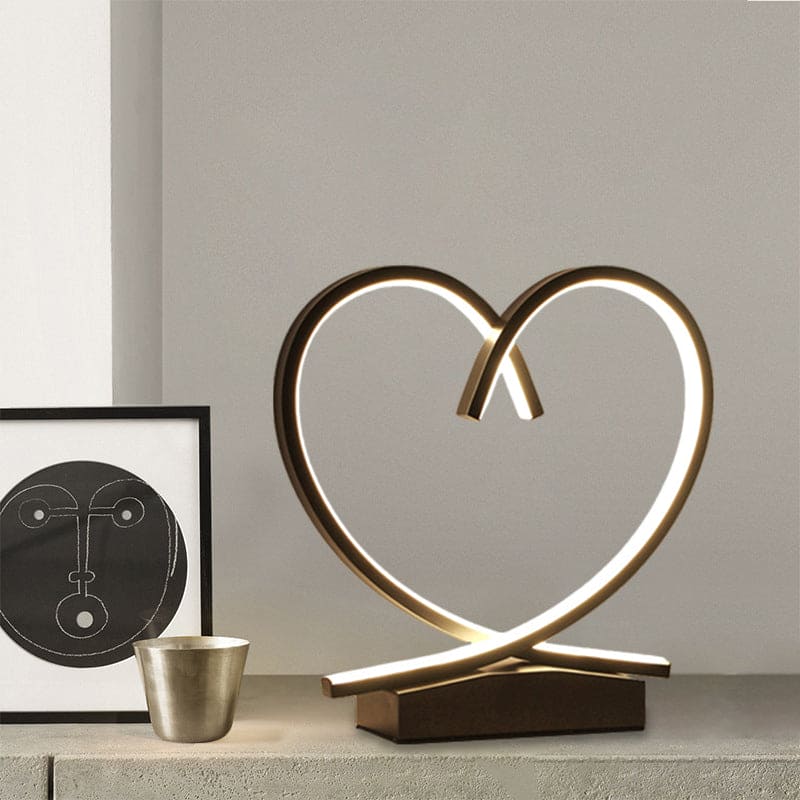 Wooden night table with Loving Heart | HeartWood