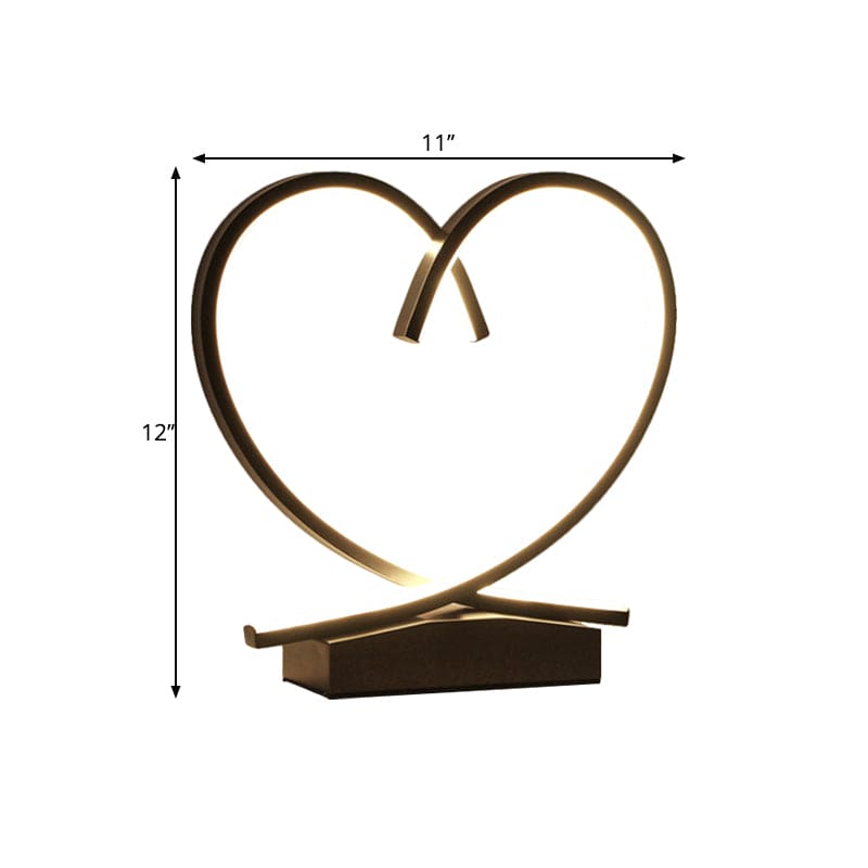 Wooden night table with Loving Heart | HeartWood