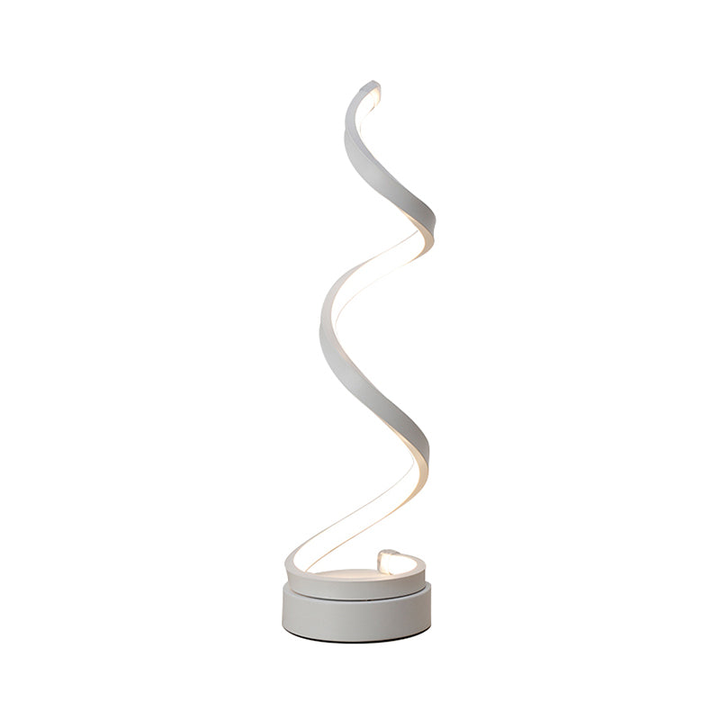 Spiralformet Metal Bordlampe – Moderne og Enkel | SpiralLight