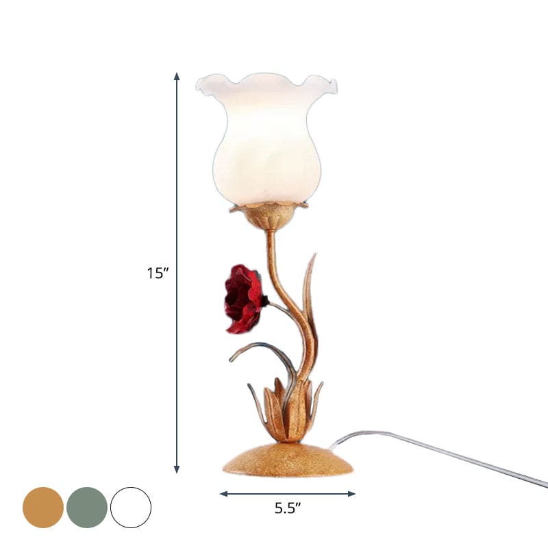 Bordlampe med Blomsterdesign til Natbord | BloomLite