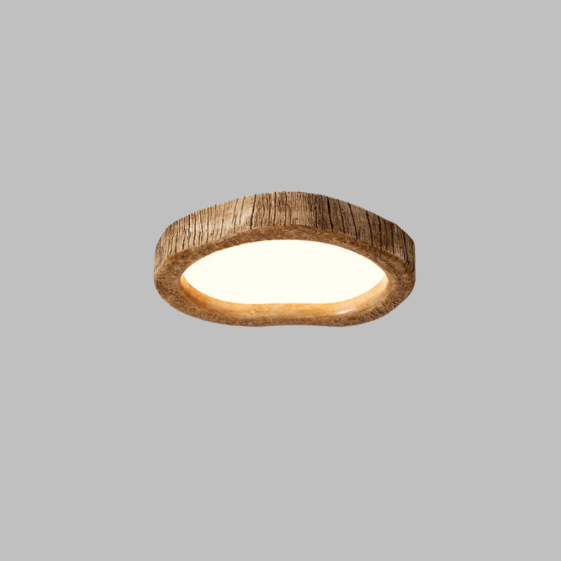 Natural Wood Ceiling Lamp | TimberGlow