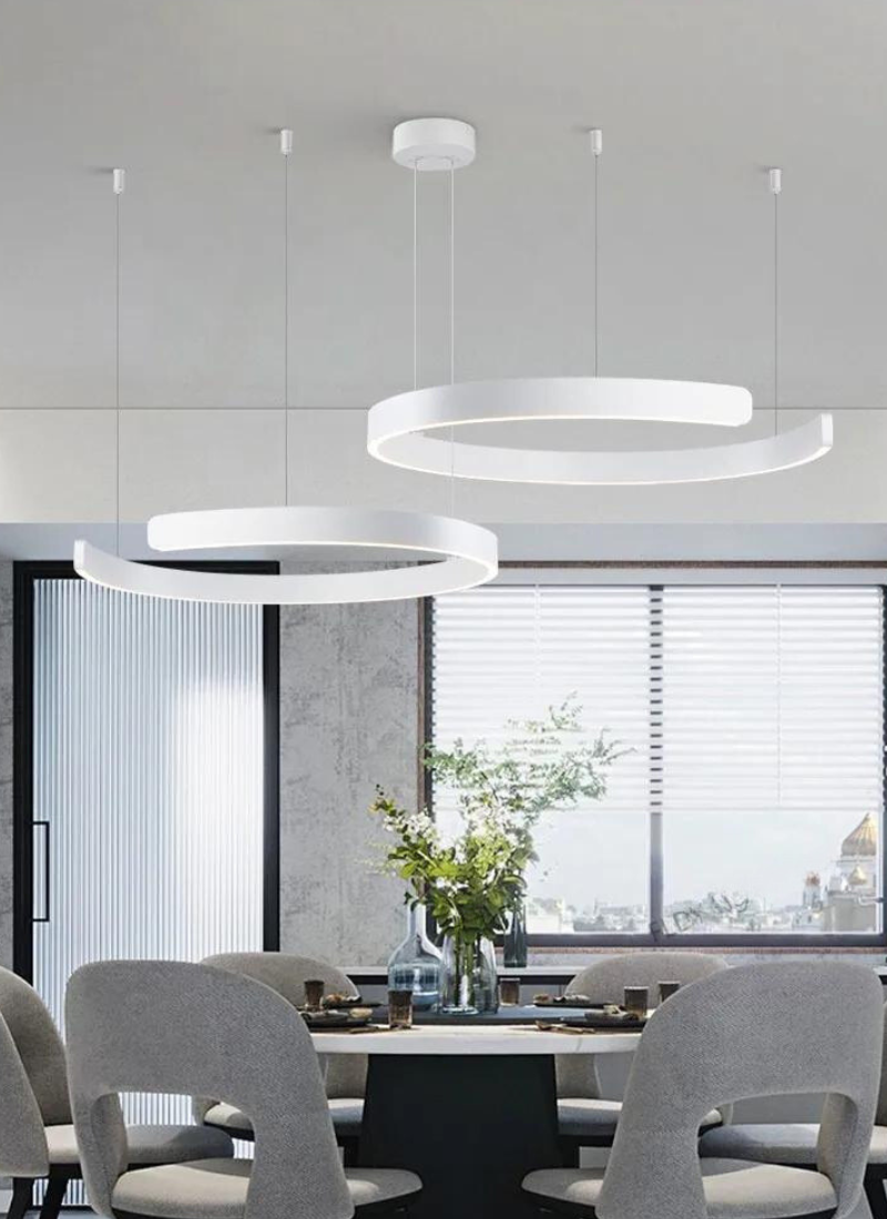 NordLys – Round LED chandelier for the living room