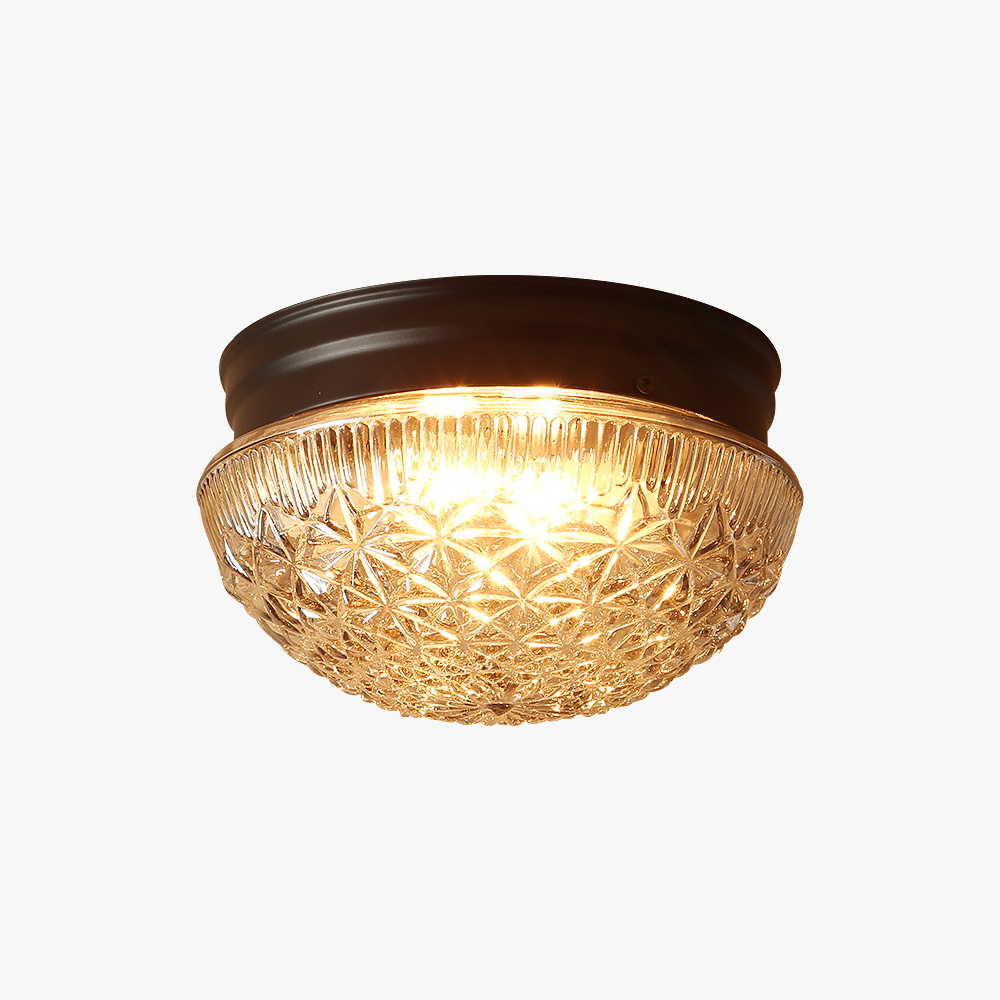 Stylish glass panel ceiling lamp | ClearLuxe