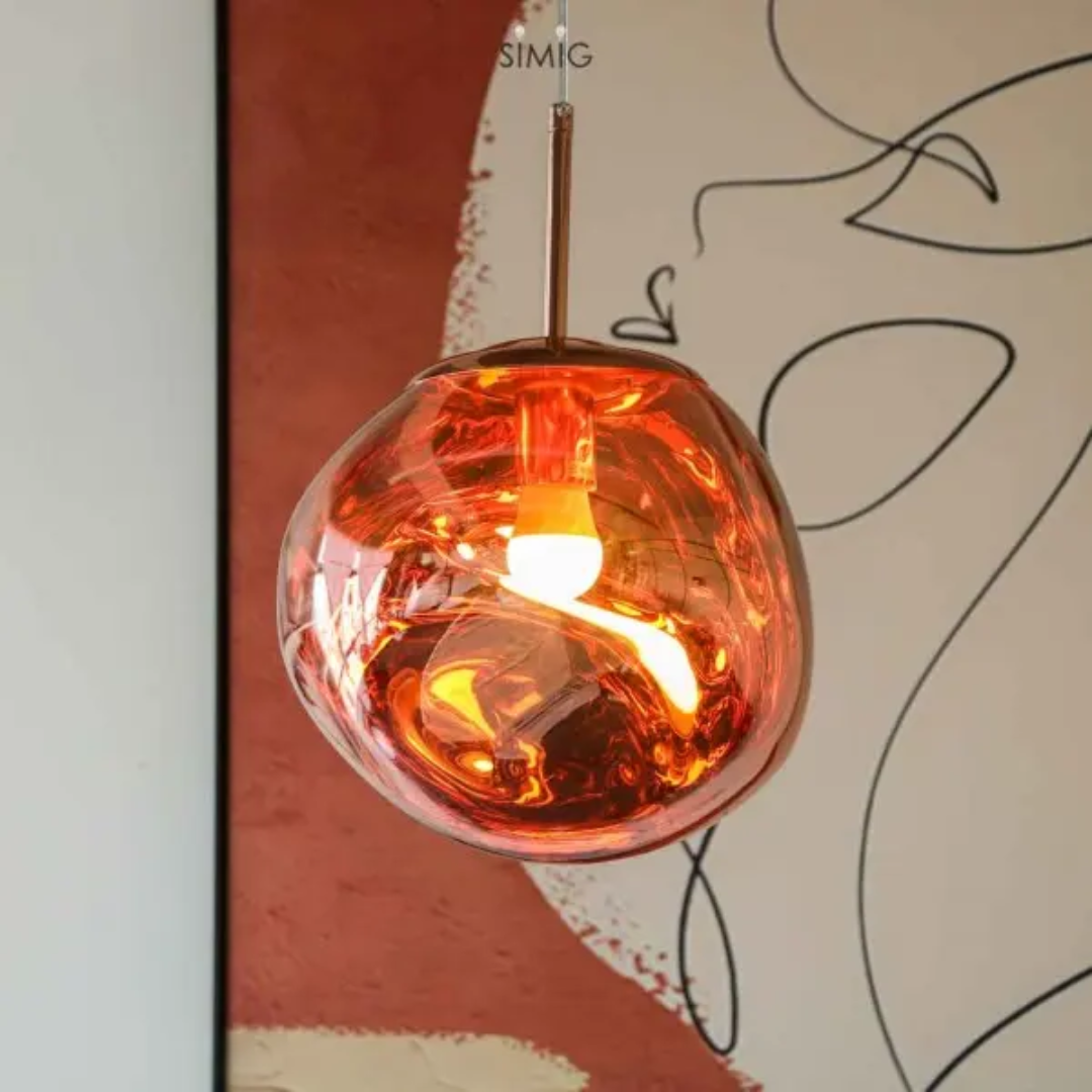 Amber Orb Hanglamp | LuxeGlow