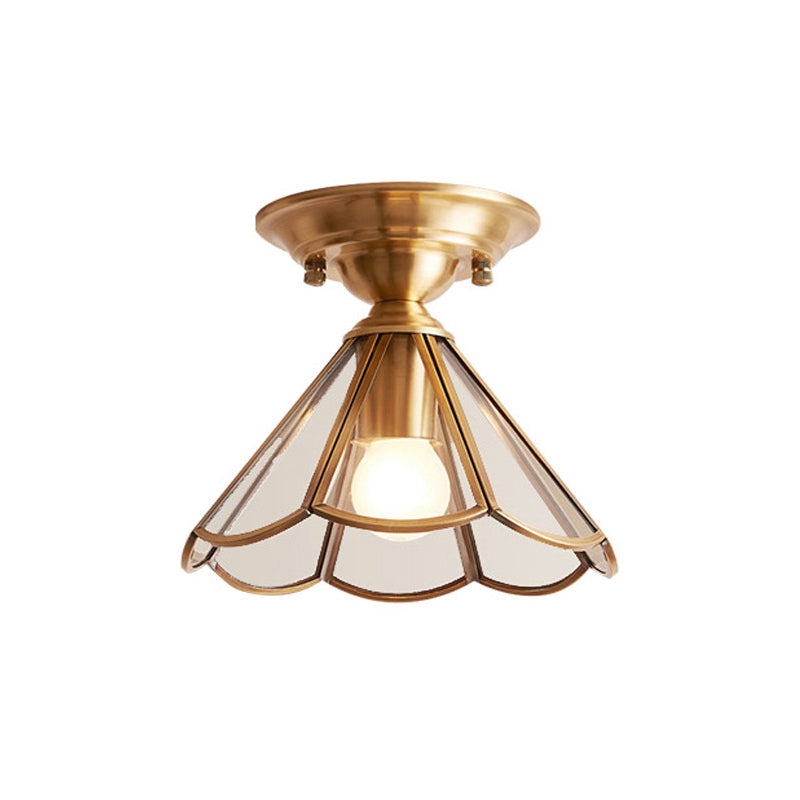 Modern brass ceiling lamp | BrassGlow