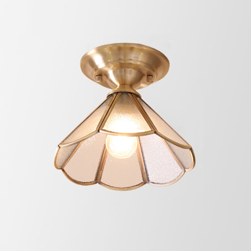 Modern brass ceiling lamp | BrassGlow