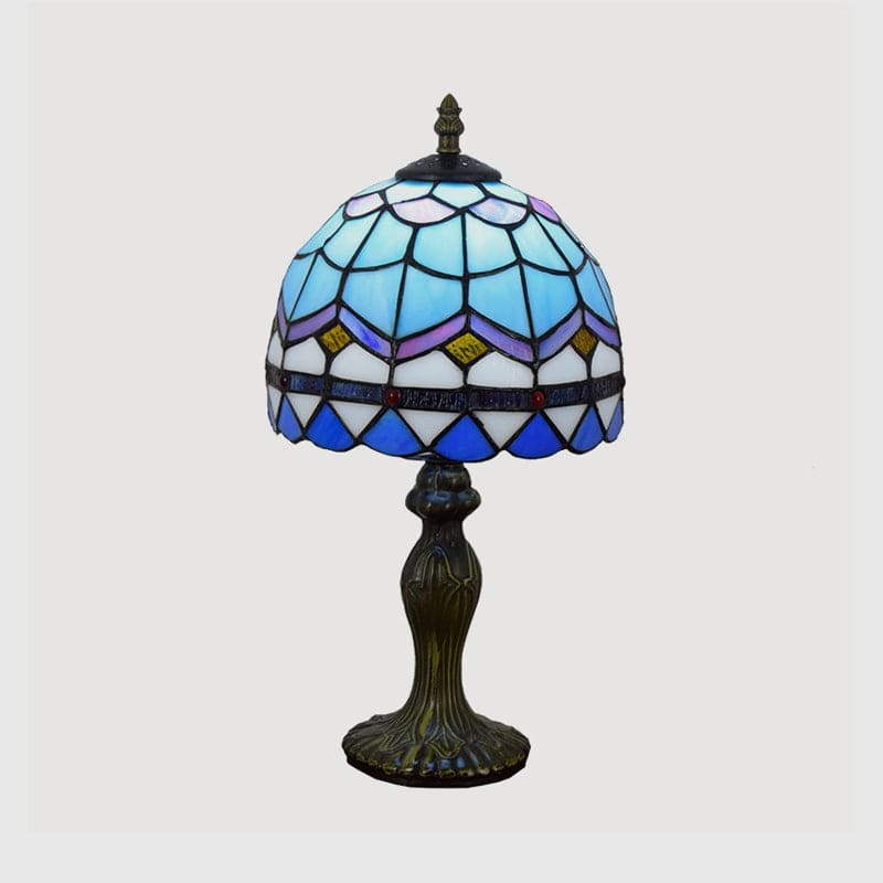 Stilfuld Middelhavs Bordlampe i Glas | MediterraneanGlow