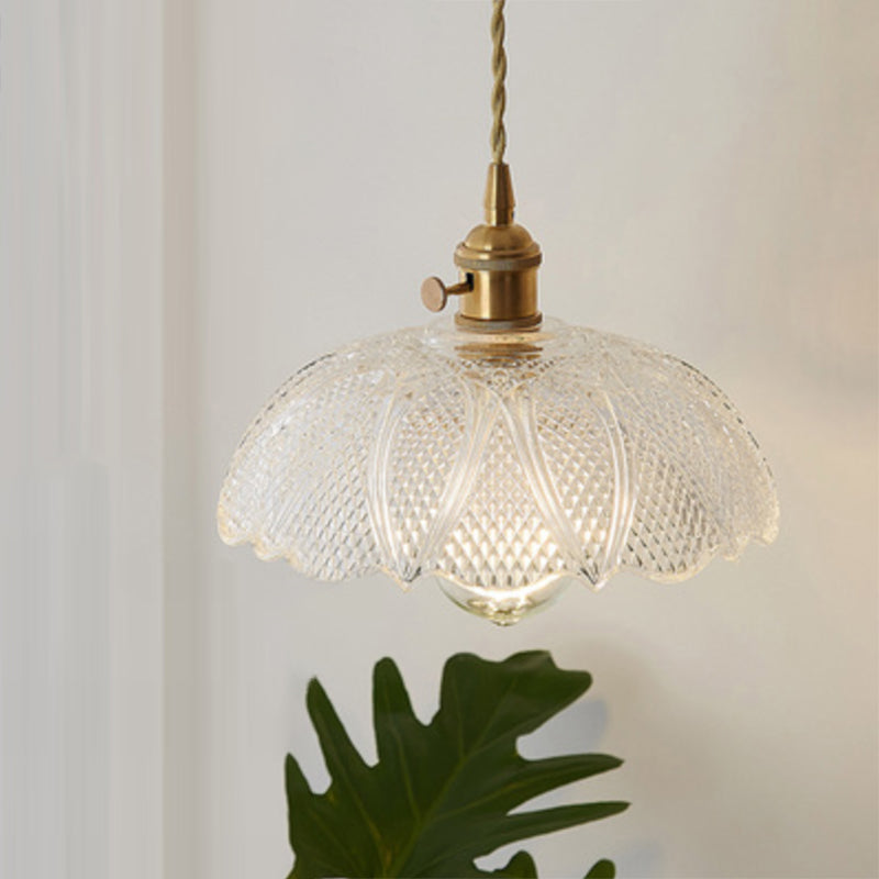 Elegant Glass Ceiling Lamp | CrystalLuxe