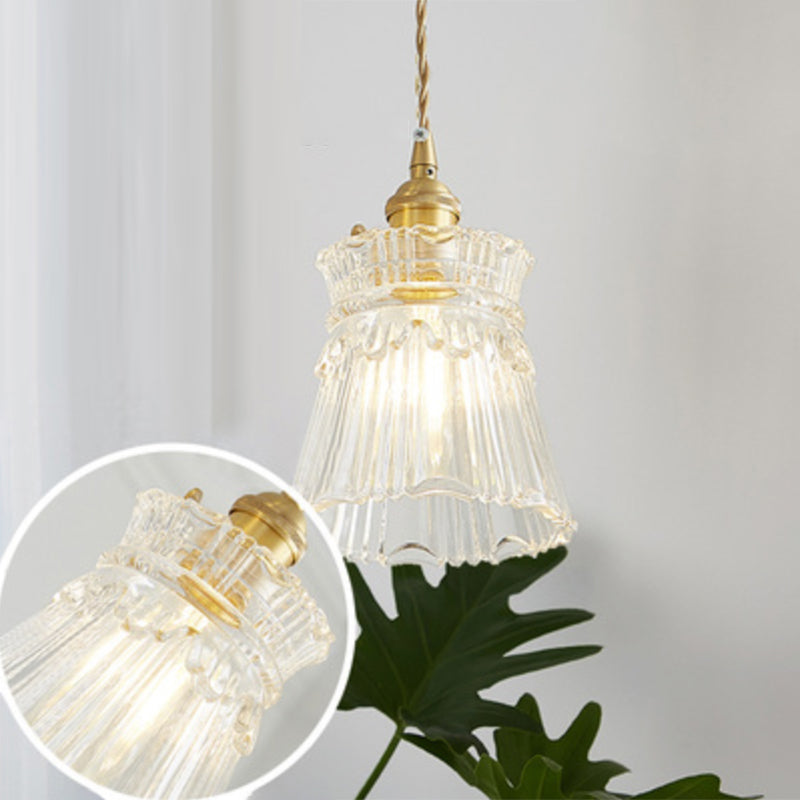 Elegant Glass Ceiling Lamp | CrystalLuxe